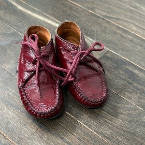 Atlanta Burgundy Baby Shoes